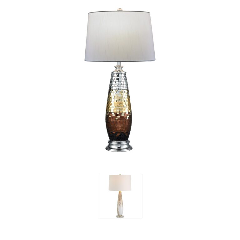 Dale Tiffany Springdale Mosaic Art Glass Table Lamp