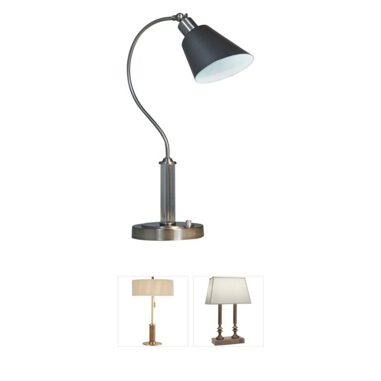 Dale Tiffany Springdale Polished Nickel LED Desk Lamp
