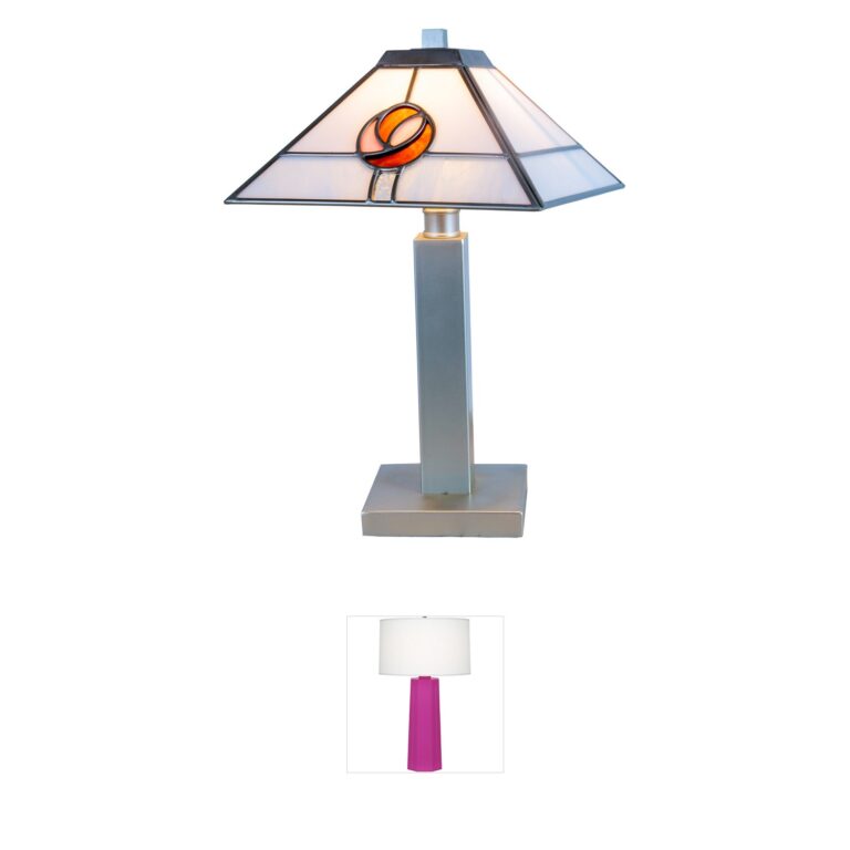 Dale Tiffany Evelyn Silver Resin Table Lamp