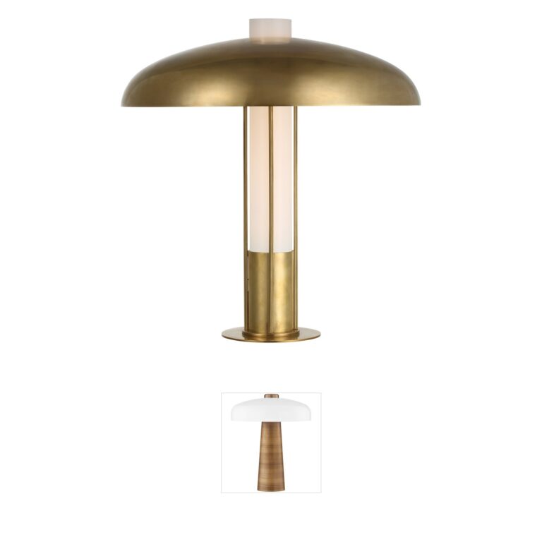 Kelly Wearstler Troye Antique-Burnished Brass Table Lamp by Visual Comfort Signature Collection