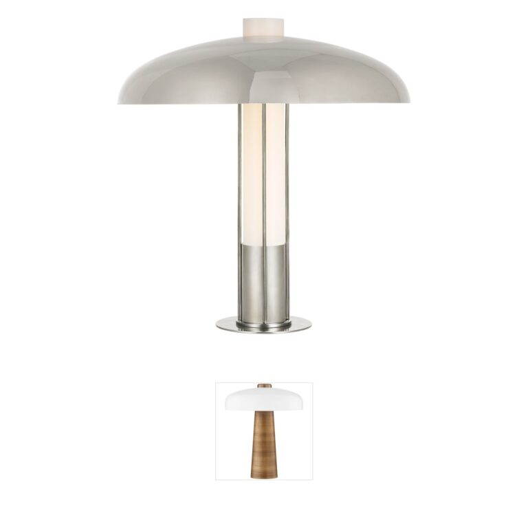 Visual Comfort Signature Collection Kelly Wearstler Troye Polished Nickel Table Lamp