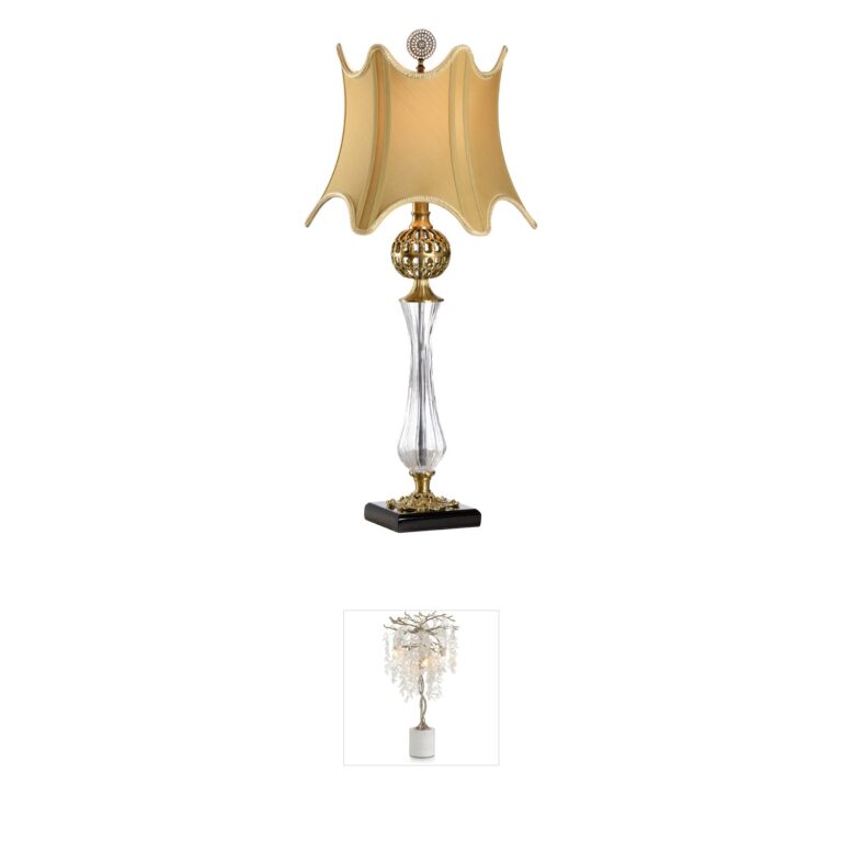 Chelsea House Chelsea House Daines Brass and Crystal Accent Lamp