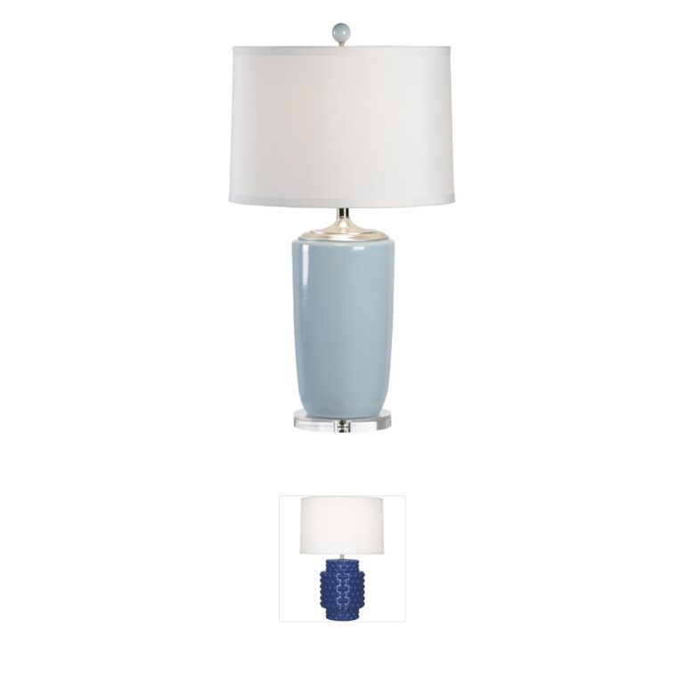 Chelsea House Lisa Kahn Light Blue Glaze Porcelain Table Lamp
