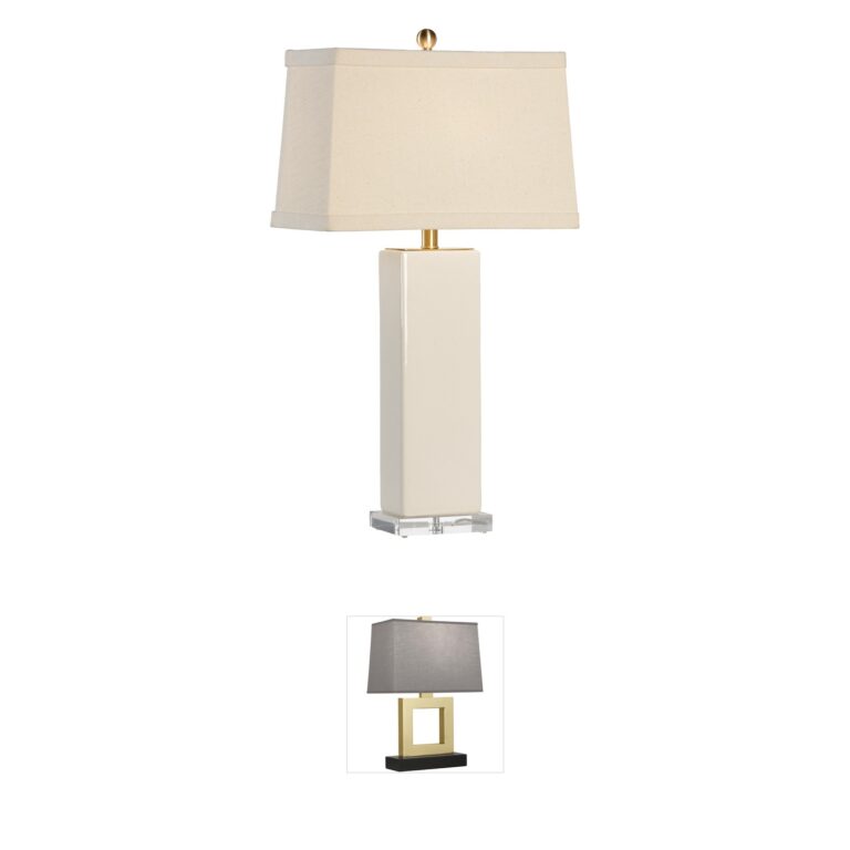 Chelsea House Chelsea House Becker Cream Ceramic Vase Lamp