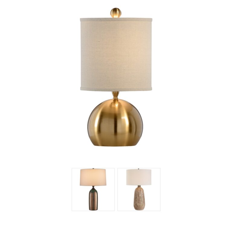 Chelsea House Chelsea House Small Brushed Brass Ball Table Lamp