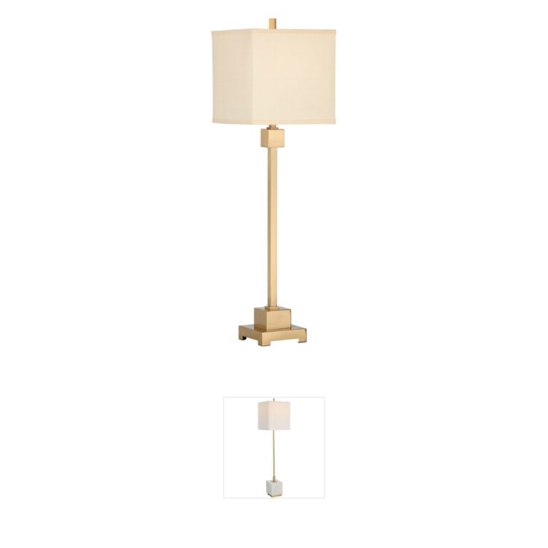 Chelsea House Chelsea House Forest Brushed Brass Iron Buffet Lamp