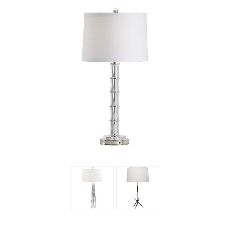 Chelsea House Bamboo Crystal Table Lamp