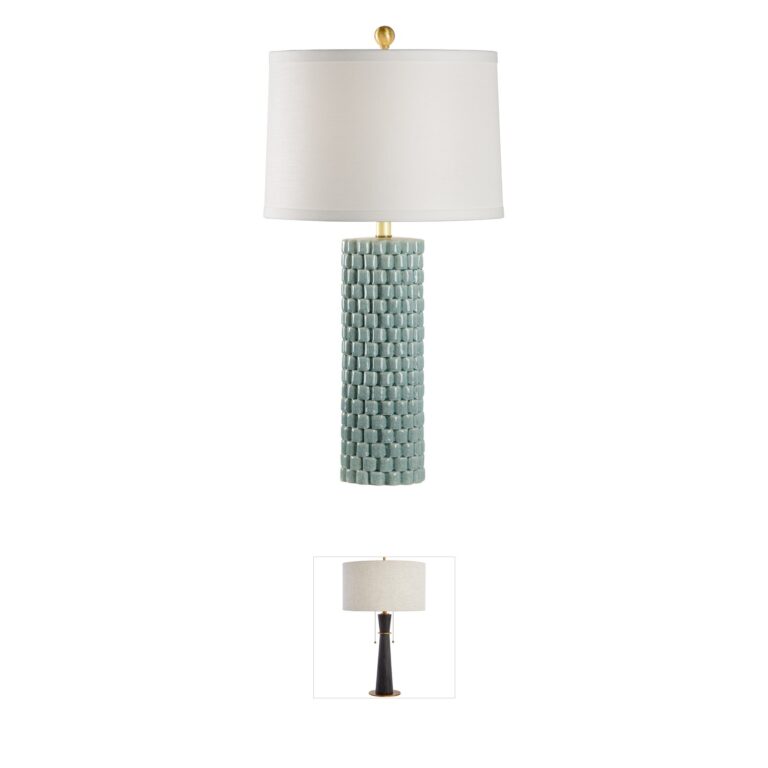 Chelsea House Chelsea House Celadon Crackle Ceramic Potter Table Lamp
