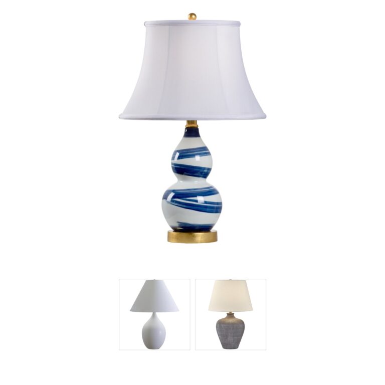 Chelsea House Collection Cobalt Swirl Porcelain Table Lamp