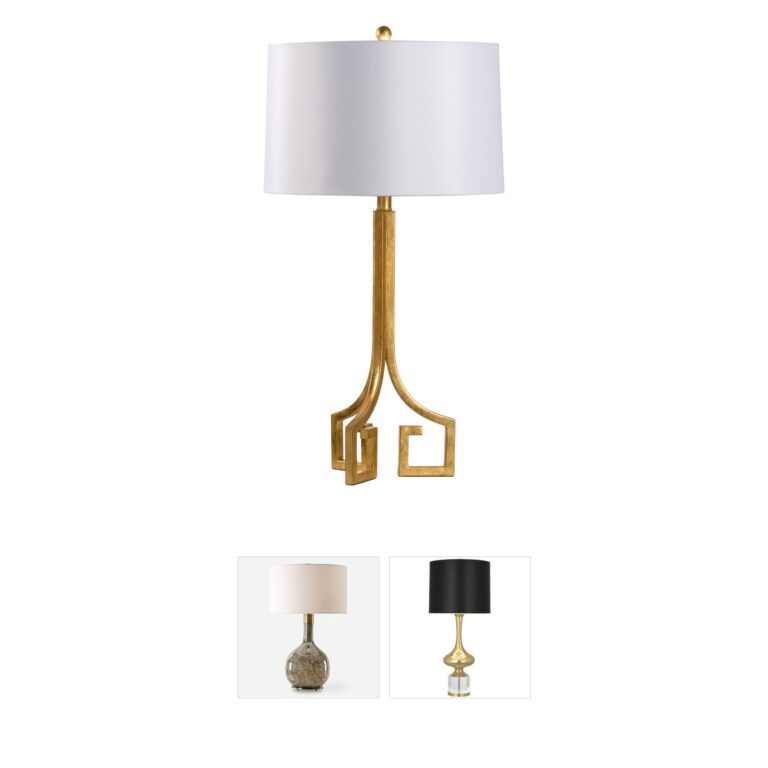Chelsea House Town Square Antique Gold Leaf Iron Table Lamp