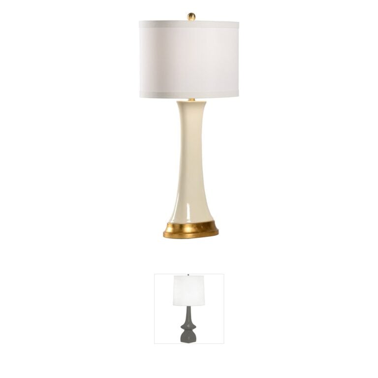 Chelsea House Pam Cain Hopper Cream Ceramic Table Lamp