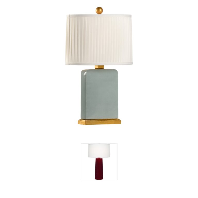 Chelsea House Pam Cain Heather Gray Glaze Ceramic Table Lamp