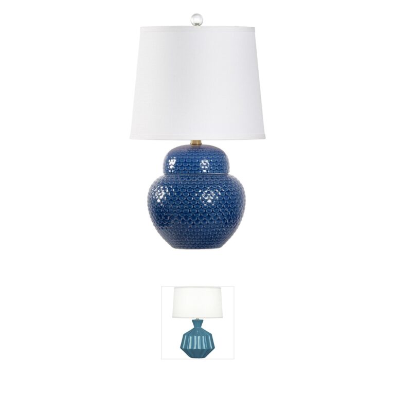 Chelsea House Chelsea House Wrightsville Blue Glaze Ceramic Table Lamp