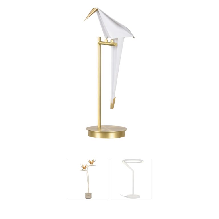 Chelsea House Chelsea House Origami Bird Antique Brass Table Lamp