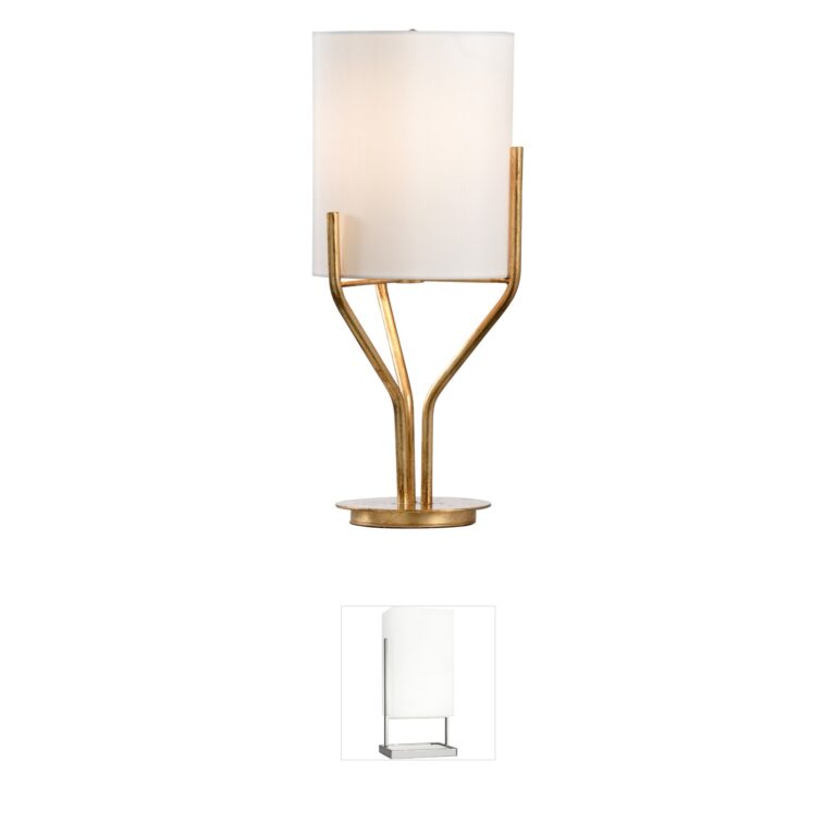 Chelsea House Chelsea House Gold Leaf Iron Small Castle Table Lamp