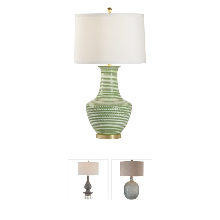 Chelsea House Chelsea House Green Glazed Ceramic Table Lamp