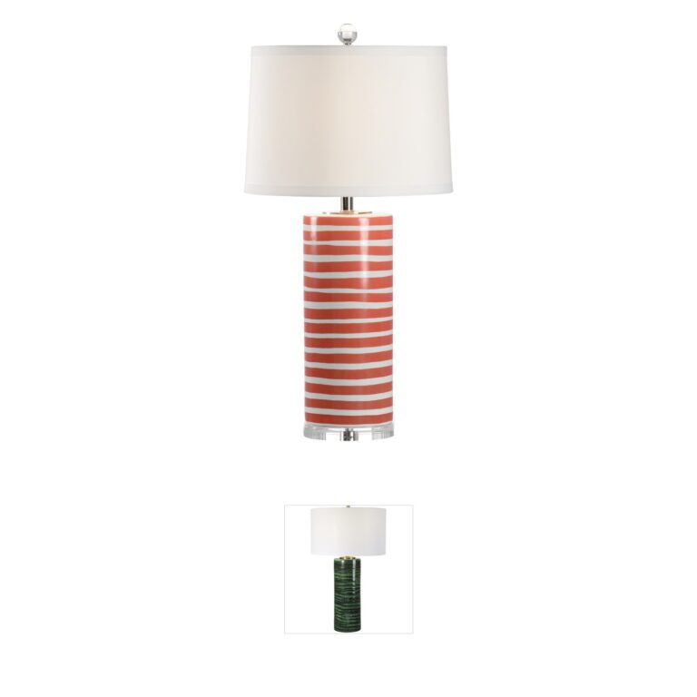 Chelsea House Chelsea House Orange Banded Ceramic Table Lamp