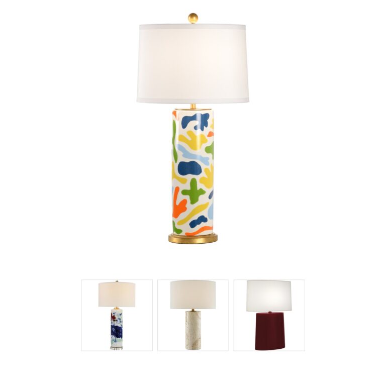 Chelsea House Jamie Merida Danton Multicolor Ceramic Table Lamp