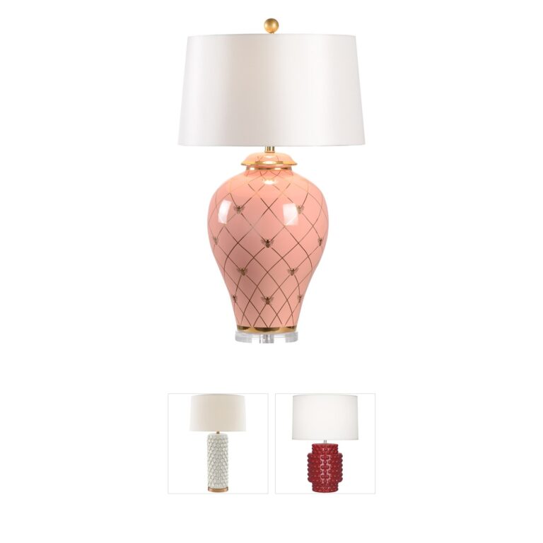 Chelsea House Shayla Copas Coral Ceramic Ginger Jar Table Lamp