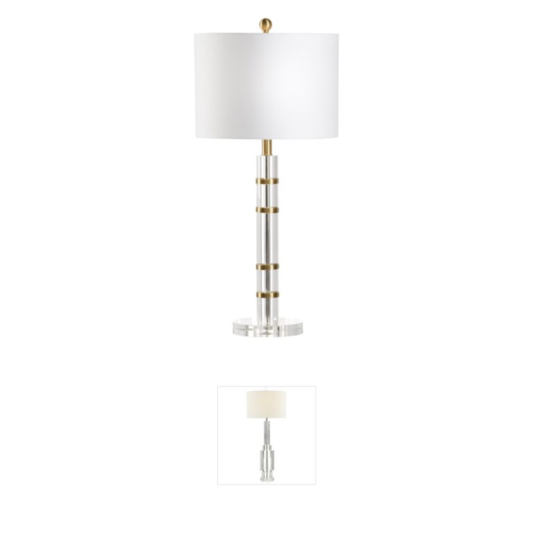Chelsea House Jamie Merida Acrylic and Brass Table Lamp