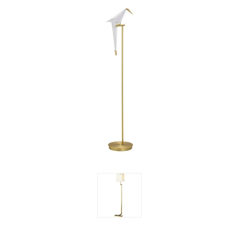 Chelsea House Chelsea House Origami Bird Antique Brass Floor Lamp