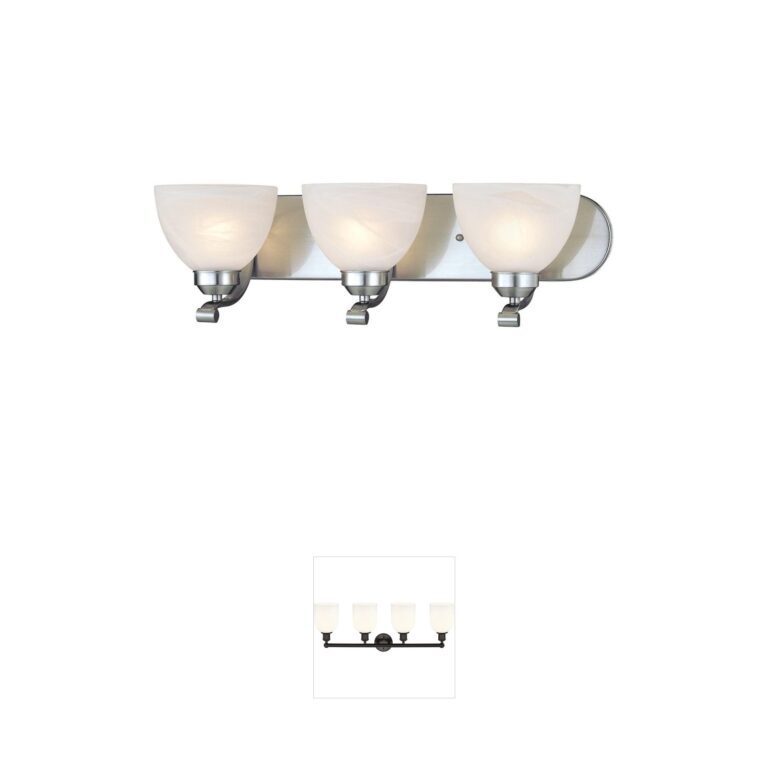 Minka-Lavery Paradox Collection Brushed Nickel Vanity Light