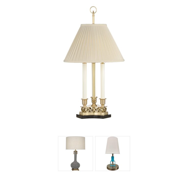 Frederick Cooper Frederick Cooper Thea Brass and Wood Table Lamp