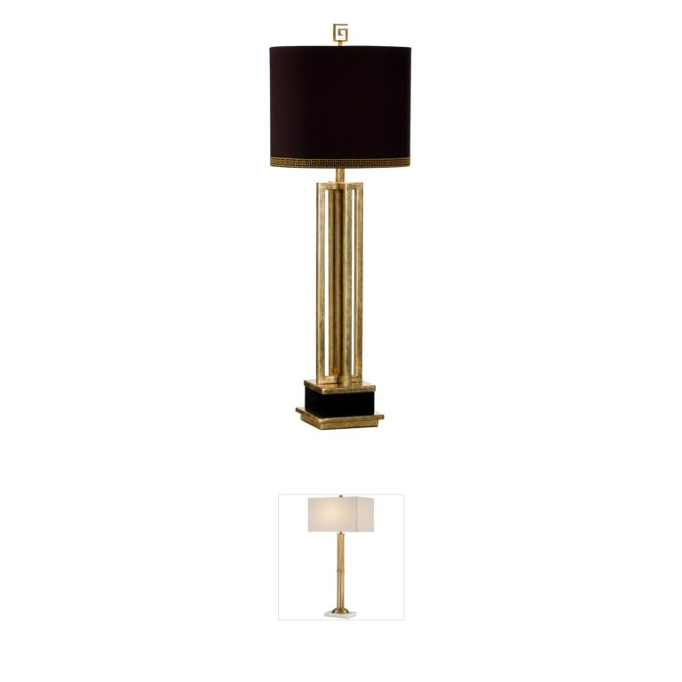 Frederick Cooper Antique Brass and Crystal Table Lamp - Frederick Cooper Collection