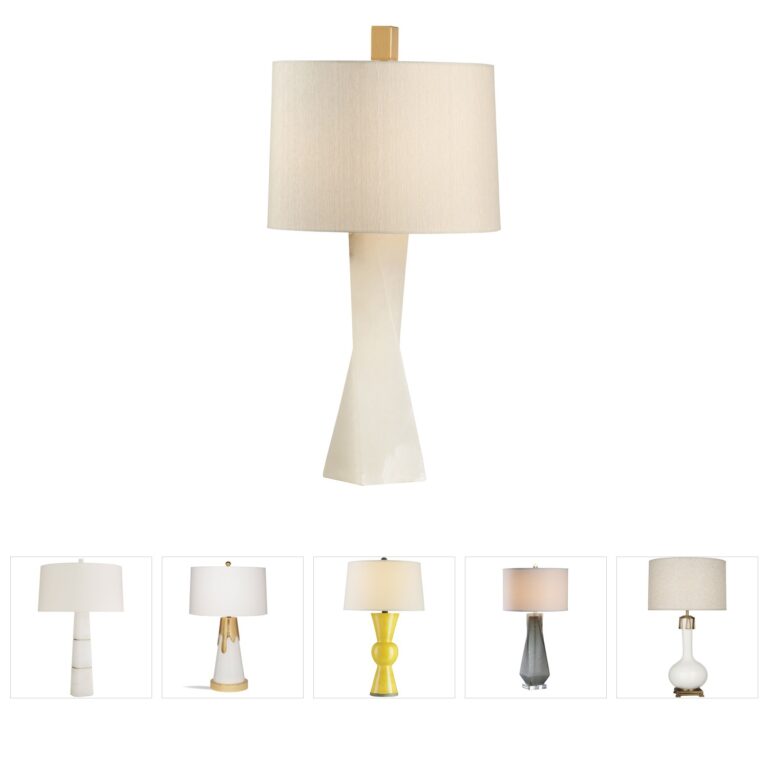Frederick Cooper Frederick Cooper Alabaster Twist and Shout Table Lamp