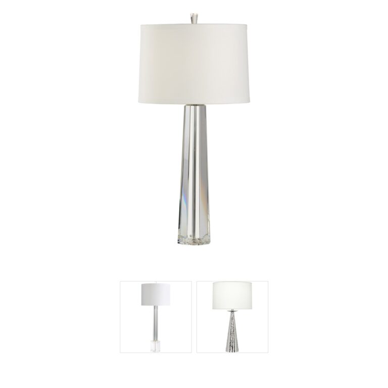 Frederick Cooper Frederick Cooper Eldon Crystal and Brass Table Lamp