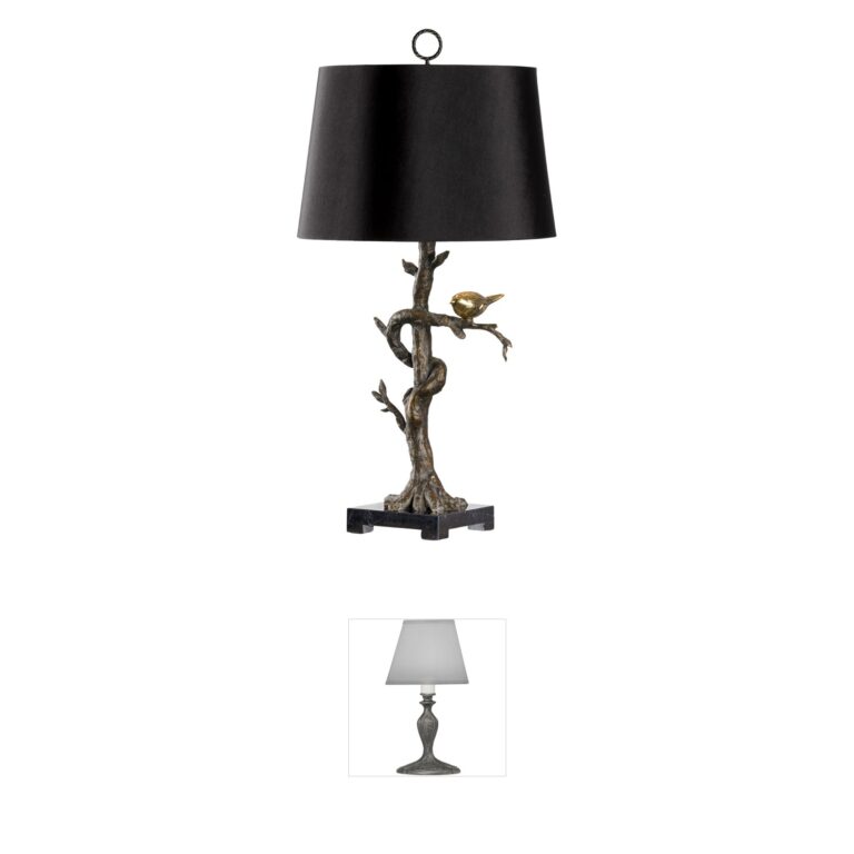 Frederick Cooper Frederick Cooper Tweet Bronze and Marble Table Lamp