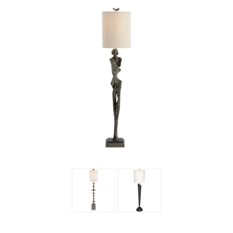 Frederick Cooper Frederick Cooper Gertrude Dark Bronze and Marble Table Lamp