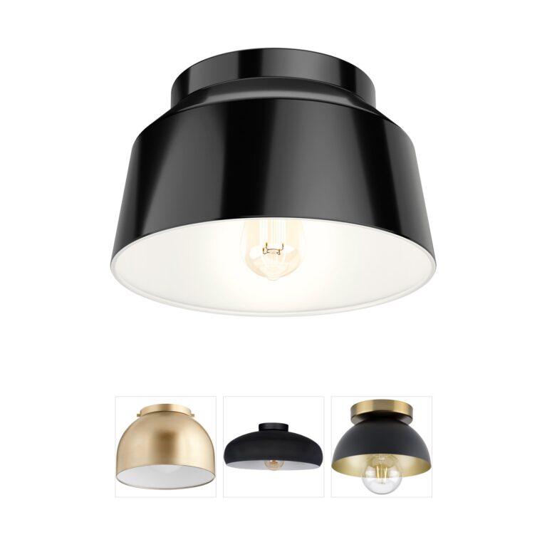 Hunter Fan Cranbrook 1-Light Matte Black Flush Mount