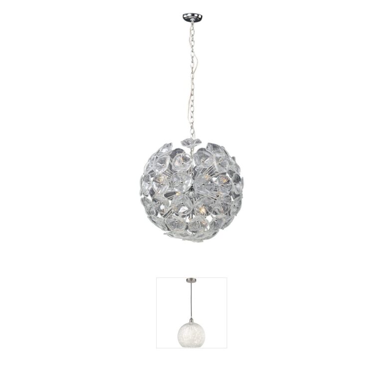 ET2 Fiori Murano Glass Polished Chrome Pendant