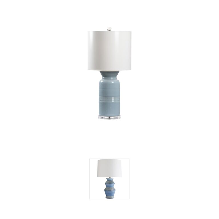 Wildwood Wildwood Collection Transparent Mist Ceramic Table Lamp