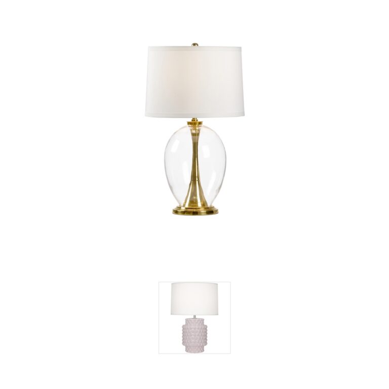 Wildwood Wildwood Allanah Glass and Polished Brass Table Lamp