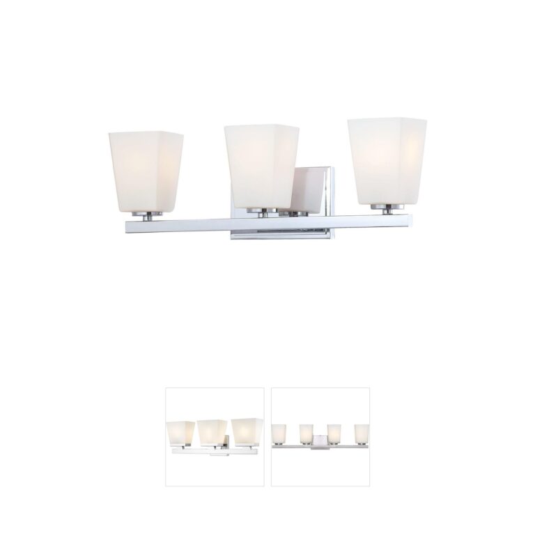 Minka-Lavery City Square Chrome 3-Light Bath Vanity