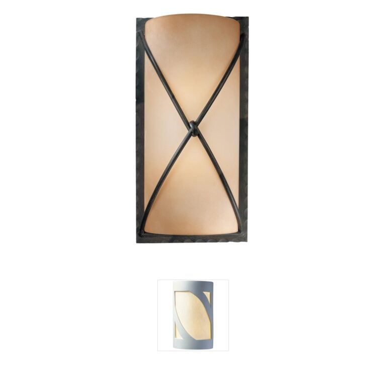 Minka-Lavery Aspen II 2-Light Wall Sconce in Aspen Bronze with Rustic Scavo Glass