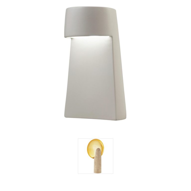 Justice Design Group Portable Bisque Ceramic LED Table Lamp