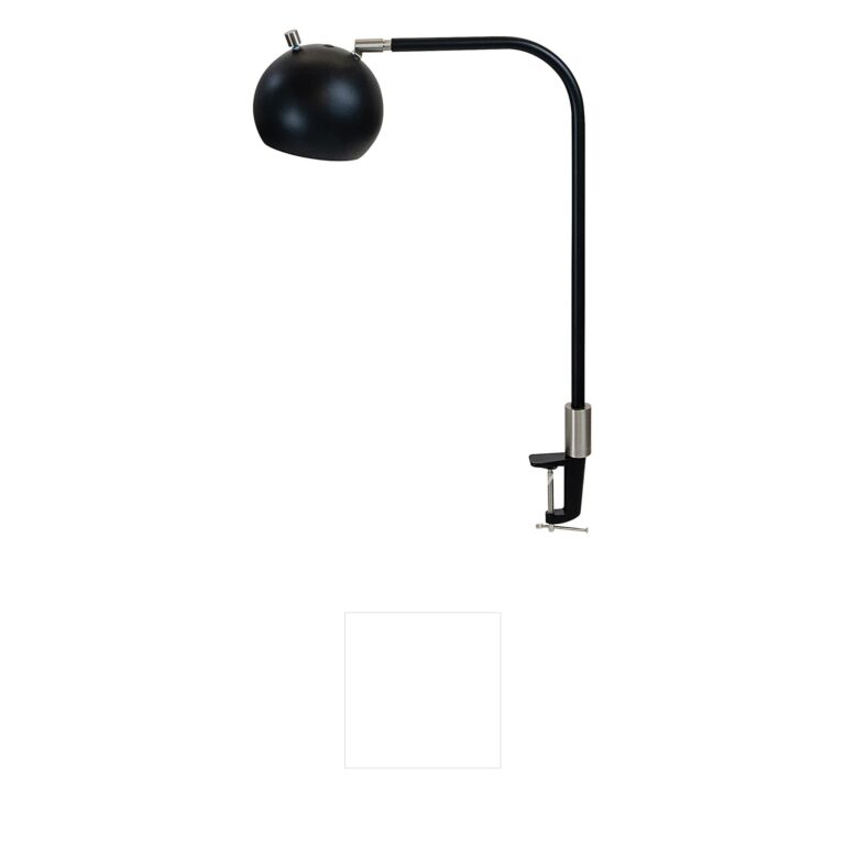 House of Troy Aria LED Task Lamp in Black & Satin Nickel