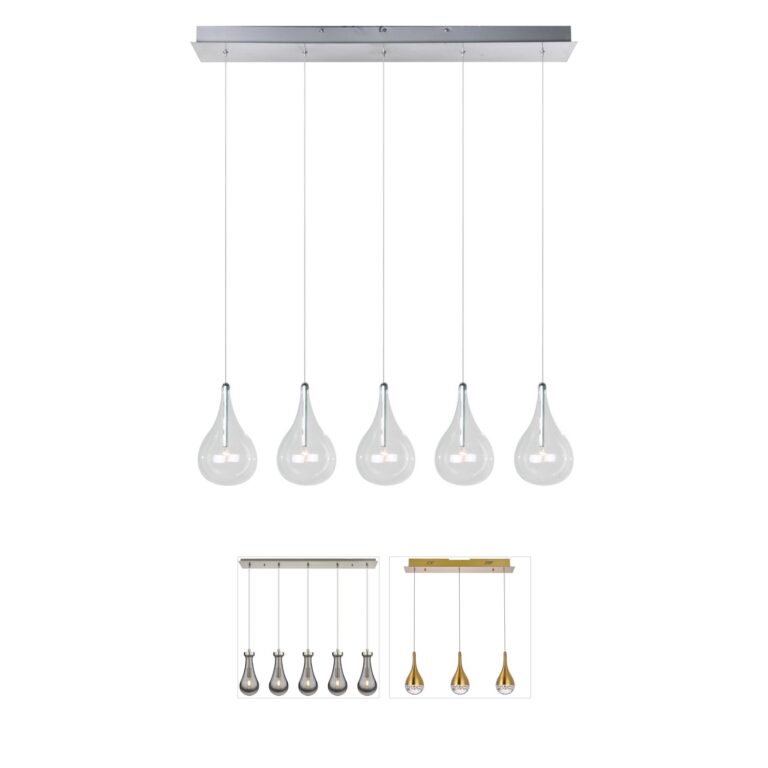 ET2 Larmes Polished Chrome Island Light