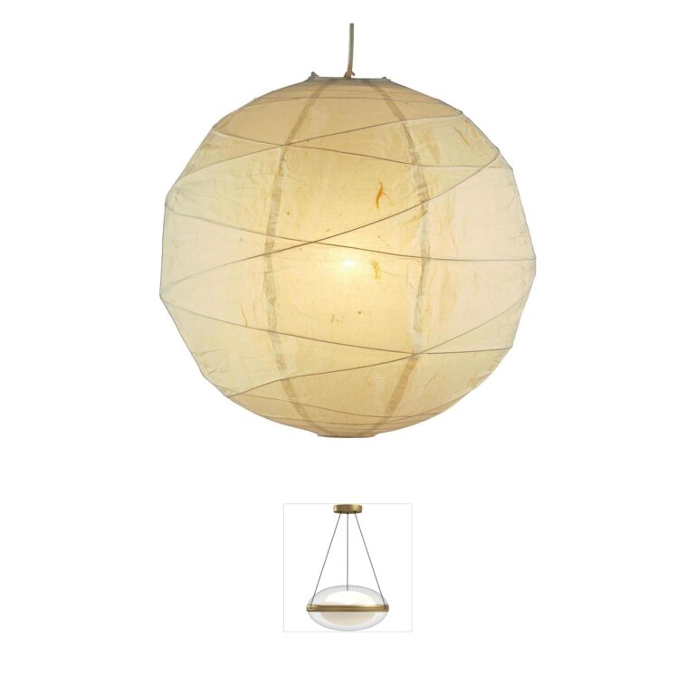 Adesso Orb Natural 19-inch Pendant