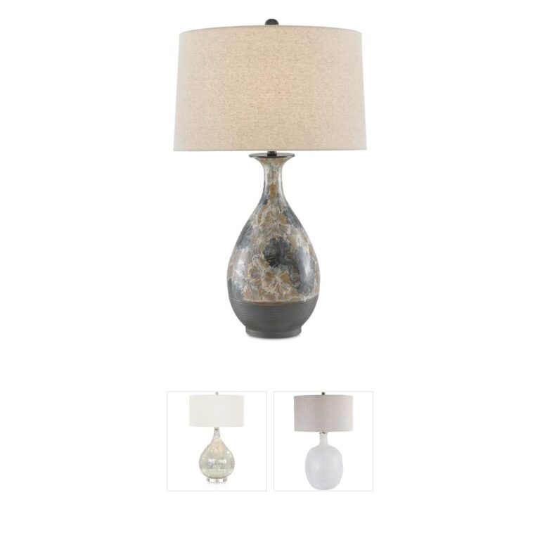 Currey & Company Frangipani Porcelain Table Lamp