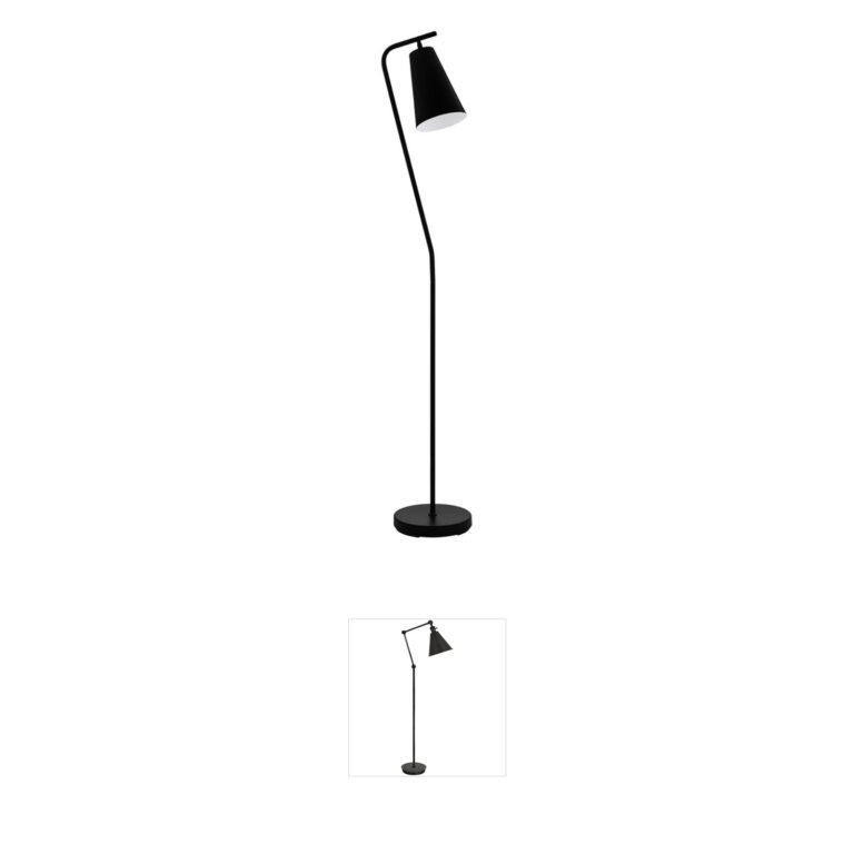 Eglo Rekalde Black Steel Floor Lamp