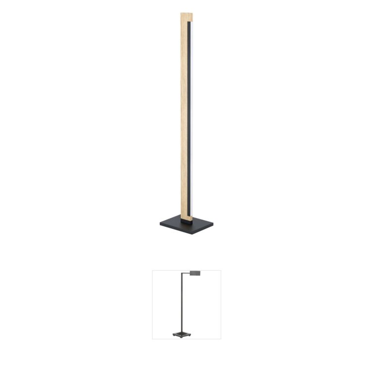 Eglo Lighting Camacho Integrated LED Wood & Steel Floor Lamp