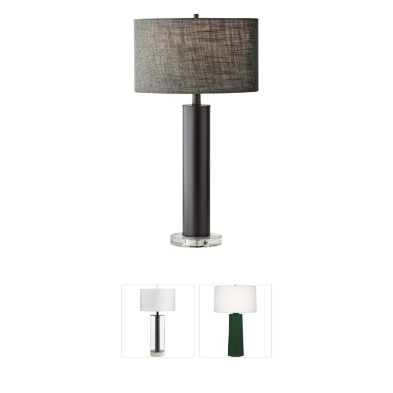 Adesso Ezra Crystal Base Table Lamp