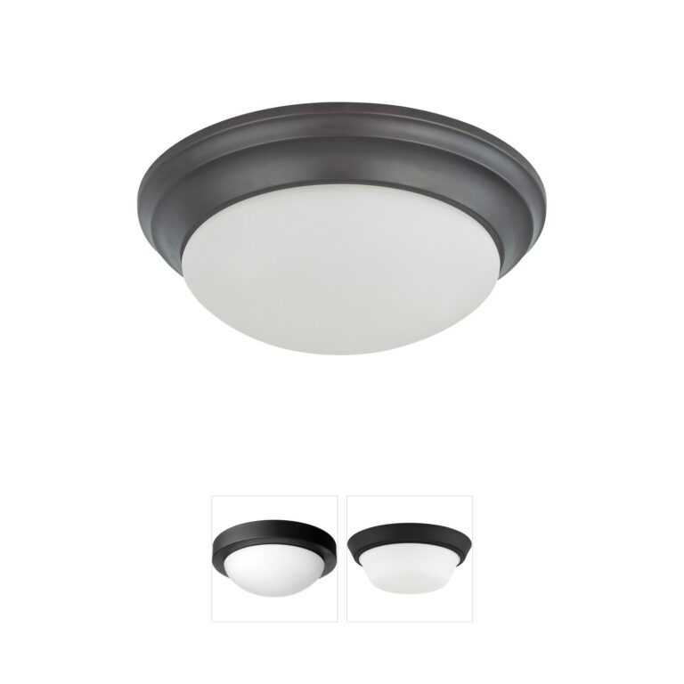 Nuvo Lighting Brentwood Mahogany Bronze Flush Mount with Frosted Glass