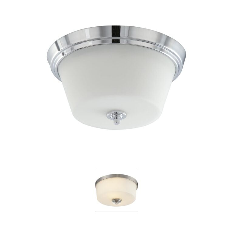 Nuvo Lighting Bento Polished Chrome Flush Mount