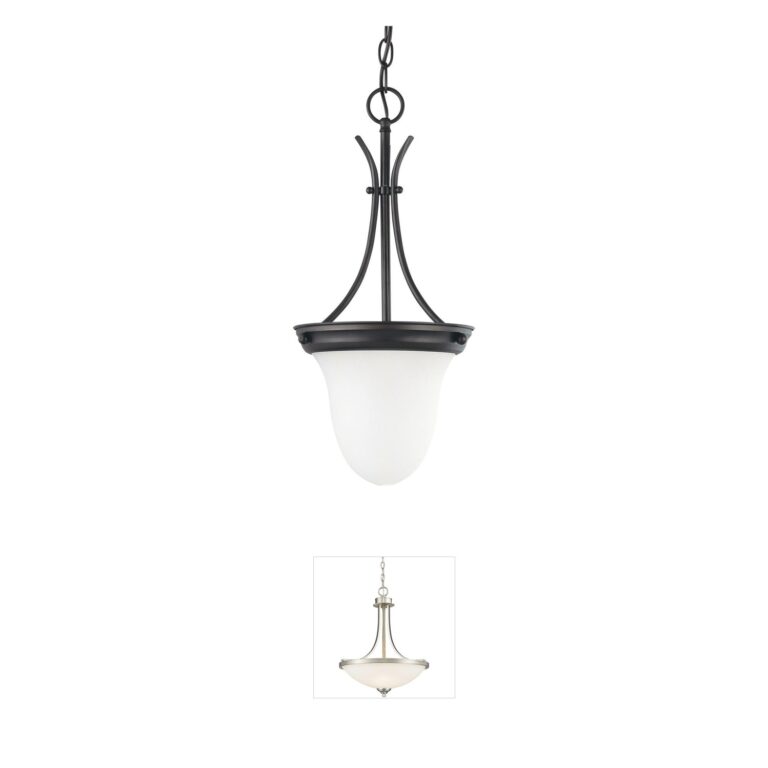 Nuvo Lighting Brentwood Mahogany Bronze 1-Light Pendant