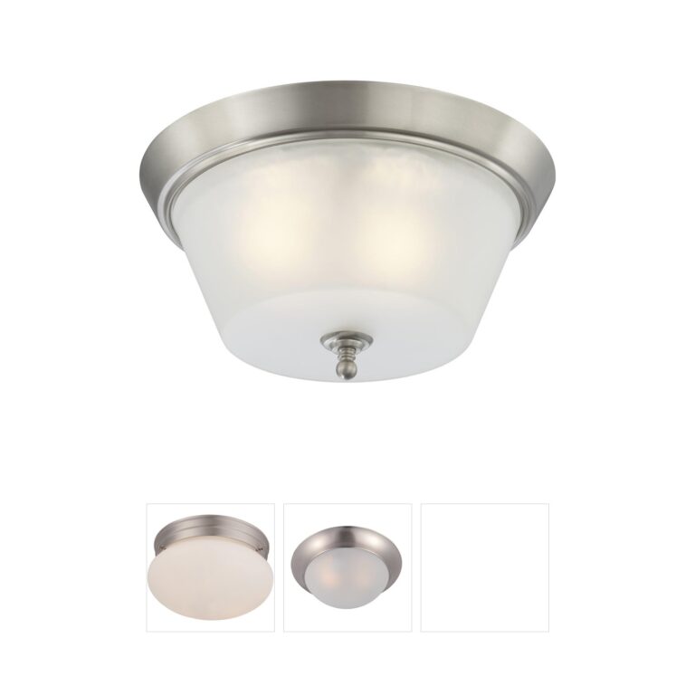 Nuvo Surrey Frosted Glass Flush Mount